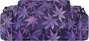 miaozhen Dark Purple Maple Leaves stroller console organizer diaper caddy webbing loop carrito para carrito para