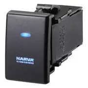 Narva OE Style Switch - Suits Holden Colorado / Isuzu D-Max 13-16, Blank Push On/Off, Blue LED, 63336BL