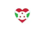 Patch Badge Patch Printed Thermoadhesive Flag Heart UK Burundi
