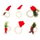 Pack of 6 Napkin Rings for Elegant Table Setting Serviette Buckles Napkin Holder