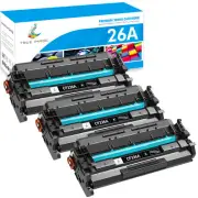 3PK Black CF226A 26A Toner Cartridge for HP Laserjet Pro M402n MFP M426fdw