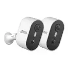 ANRAN 2PCS 2K Security Camera Battery Outdoor PIR 2-Way Talk Color Night Vision