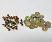 12 pair VTG Zims Yellow Owl Eyes 4.5mm Tiny Plastic Safety Amigurumi Craft Doll