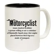 Motorcyclist Noun Motorbike Mug Cup