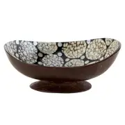 Decorative Bowls Shell Inlaid Boho Bowl For Home Décor, 5" L x 4.5" W x 1.5" ...