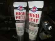 2 TUBES Brock High Temp Heat Automotive RTV Silicone Gasket Sealant Adhesive