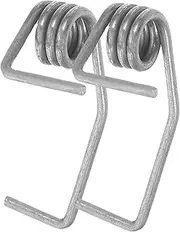 TEHAUX 2pcs Freezer Replacement Part Refrigerator Door Spring for Fridge Gauge Fridge Door Repair Spring Fridge Maintenance Door Spring Fridge Parts Fridge Accessories Steel Silver