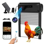 Automatic Chicken Coop Door with WiFi HD1080P Camera,Auto Solar Chicken Coop ...