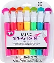 Tulip 31424 Fabric Spray Mini NEON 7PK Fabric Paint