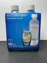 2 SodaStream Carbonating Bottles, 1 liter