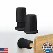xuenair Headboard Stopper,2 Pcs Black Adjustable Bed Frame Anti-Shake Tool,2.