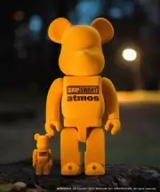 Figure MEDICOM TOY BE@RBRICK atmos x GRIPSWANY 100% & 400% Bearbrick New