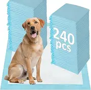Anshine 240pcs Puppy Pee Pads, Dog Disposable Training Pads, with Leak-Proof & Super Absorbent Quick Dry for Pets Puppies Cats Rabbit Training (60 x 60)