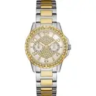 AUTHENTIC GUESS LADIES' SASSY WATCH TWO TONE RRP:$379 W0705L4 Brand New