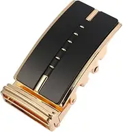 [WRITWAA] Fashionable Men's Belt Buckle Automatic Mechanism Unique d Ring Design Belt Fastener for Professional