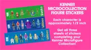 Vintage KENNER Star Wars MICRO DROIDS and EWOKS action figure stickers