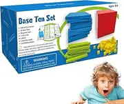 Base Ten Manipulatives | Manipulatives Cubes Toys Math Game | Tens Hundreds Thousands Counting Blocks, Educational Toys for Home School