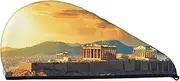 GDSHJKLW Acropolis Cityscape Skyline Drying Hair Caps Super Absorbent Soft Hair Drying Towel Quick Dry Coral Velvet Hair Drying Cap Hair Turban for Women Wet Hair Long Thick Hair