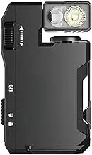 G5 Rechargeable EDC Flashlight 400 Lumens Dual Light Sources with RGB Ip68 Waterproof Portable Magnetic Flashlights Keychain 180° Rotation Magnetic Keychain Flashlight(Black)