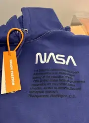 Heron Preston X NASA Popover Hoody Blue Size XL NWT W Bag 100% Authentic End.com
