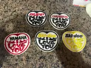 vtg snowmobile patches Ski-Doo, Yamaha, Rupp, Chaparral I Love you patch lot