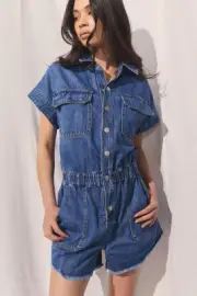 Decjuba D LUXE DENIM ROMPER Size 10 RRP $149.95