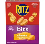 New Nabisco Minis Ritz Bits Real Cheese Cheddar Crackers Box 8.8oz