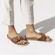 Birkenstock Leather Madrid Mocha Birkibuc Narrow Width Eu 42 US 11-11.5