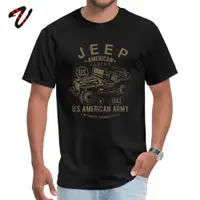 在飛比找蝦皮購物優惠-Jeep tee 修身版型圓領哥特式短袖男士 T 恤流行 T