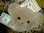 STEIFF teddy bear plush button-in-ear Large shoulder bag/purse 4 doll, child