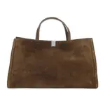 [Phoebe Philo] Phoebe Philo-Green Kit Cabas Medium Suede Leather Shoulder Bag-Donna OS OS
