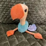 New Bark Box Dog Toy Dee Dee Dodo Bird Pull Rope Tug Crinkle Squeak Med Lg 20+