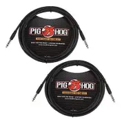 PTRS10 High Performance 1/4" TRS Instrument Cable, 10 Feet (2-Pack)