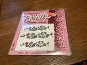 1997 BODY PRINTS TEMPORY TATTOOS RED ROSES VINTAGE UNOPENED PACKAGE