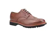 Cotswold Mens Quenington Commando Lace Up Dress Leather Shoe (Brown) - UTFS6742