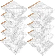 SHINEOFI Portable Legal Notebooks 10 Pads 30 Sheets 80gsm Smooth Paper Wide Ruled 20.3 x 28 Cm Memo Pads for Office