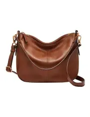 [Fossil] Jolie Zip Top Shoulder Bag in Brown