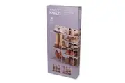 JOSEPH JOSEPH LEVEL PLUS LARGE ADJUSTABLE ECRU SHOE RACK