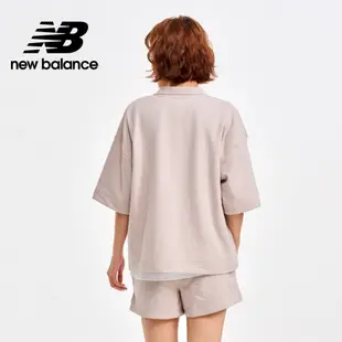 【New Balance】NB 短袖POLO衫上衣_女性_深灰/藕杏色任選_WT33535GT/WT33535MNK