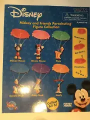Disney Tomy Mickey and Friends Parachuting Figure (6 new sealed)
