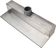 Waterfall Spillway, 304 Stainless Steel Fountain Outlet with Flat Lip, Decorative Pool Water Feature for Courtyard Garden Villa (300MM)