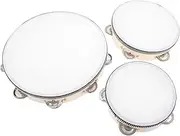 Abaodam Educational Boys and Girls Tambourine Hand Drum Wooden Musical Instruments for Early Learning