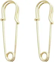 Earring Hoop,Nose Lip Rings,Stud Earrings,Earrings for Teen Girls, Paper Clip Pin Hoop Earrings Minimalist Cartilage Earrings Personalized Jewelry Women Birthday Gift (Color : Gold, Size :