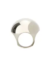 Versace Sphere Logo-Engraved Polished Finish Ring 11,9 silver