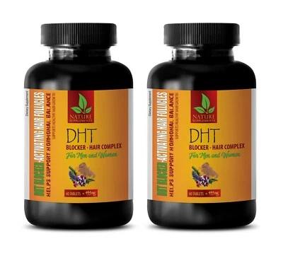 grow hair support - DHT BLOCKER HAIR FORMULA - zinc hair loss 2BOTTLE