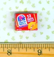 Dollhouse Mniatures Size Taco Shells Box