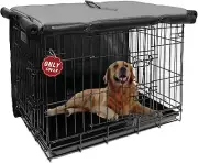 Dog Crate Cover 30 Inch Dog Kennel Cover, Metal Small Dog Crate Bumper for Wire