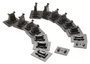 Bachmann 44871 N Scale E-Z Track 16 Piece E-Z Track Graduated Pier Set