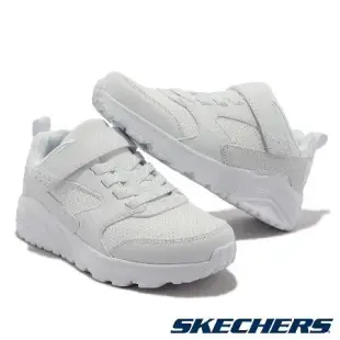 Skechers 童鞋 Uno Lite Donex 中童 白 全白 皮革 魔鬼氈 記憶鞋墊 運動鞋 小朋友 403671LWHT