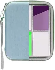 AZURAOKEY Card Case for Yoto Cards Mini Audiobook Cards, Soft Portable Folder with Zipper & 80 Pockets Card Holder Card Binder Holder for Yoto Player Audiobook Card